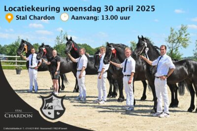 Eerste locatiekeuring 2025 op woensdag 30 april